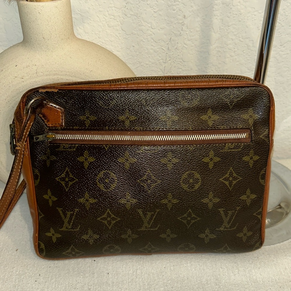 Louis Vuitton coated canvas pouchette Sport clutch